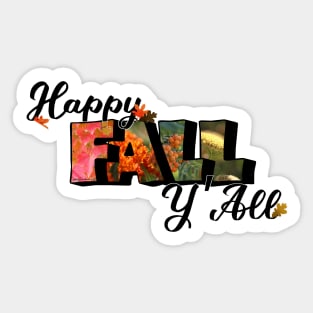 Happy Fall Big Letter Digital Art Sticker